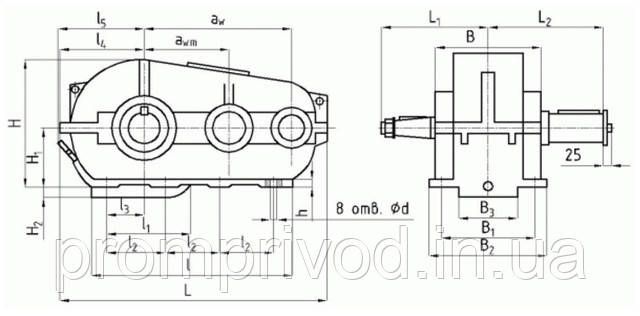 Крановый редуктор РК-450-8 540168125 фото