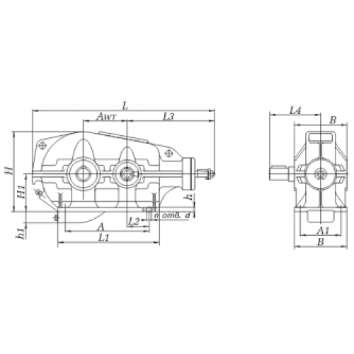 Редуктор КЦ2-500-180