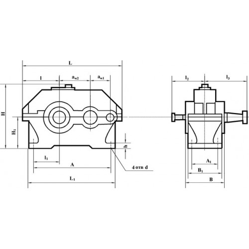 Редуктор 1Ц2У-315-50-22