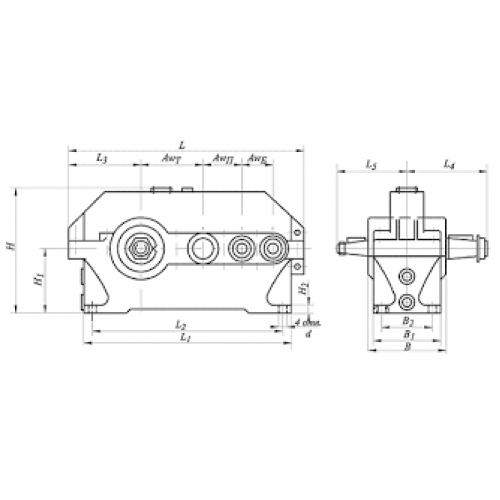 Циліндричні редуктори Ц3У складання 11