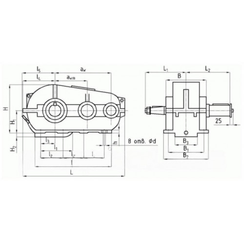 Редуктор РК-600-10