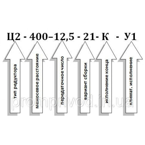 Редуктор Ц2-400-12,5