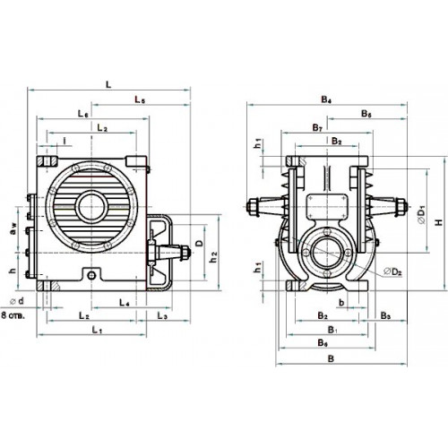 Черв'ячний редуктор Ч-160-40