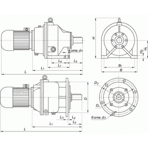Редуктор МПО-2М-10