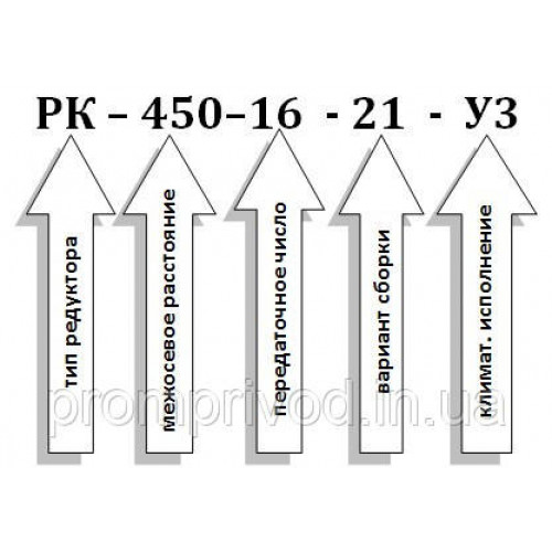 Крановий редуктор РК-450-16