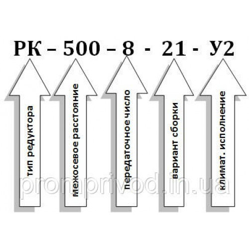 Крановий редуктор РК-500-8