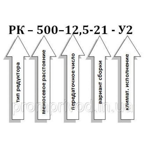 Крановий редуктор РК-500-12,5