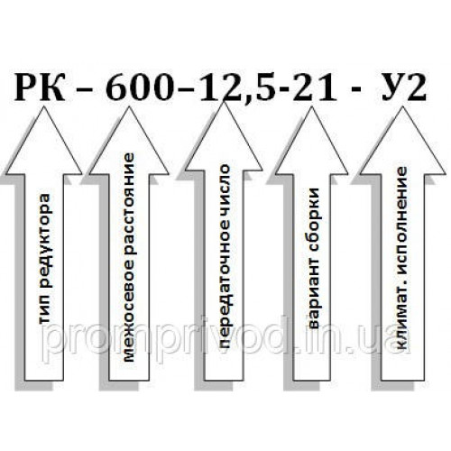 Крановий редуктор РК-600-12,5