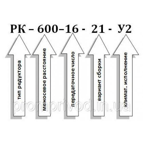 Крановий редуктор РК-600-16
