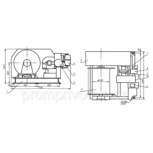 Лебідка ТЕЛ-5А