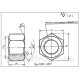 Гайка М10 ГОСТ 9064 для фланцевих з'єднань