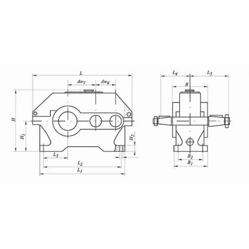 Циліндричні редуктори Ц2У складання 12