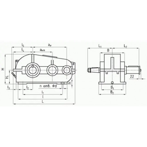 Циліндричні редуктори РМ складання 22