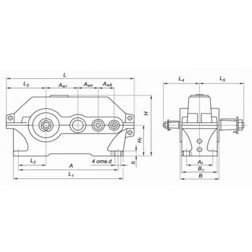 Циліндричні редуктори Ц3У складання 33