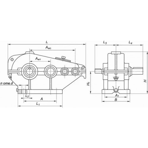 Циліндричні редуктори ЦТНД складання 33