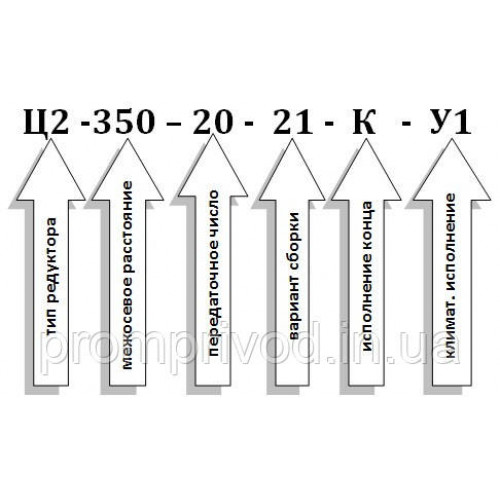 Редуктор Ц2-350-20