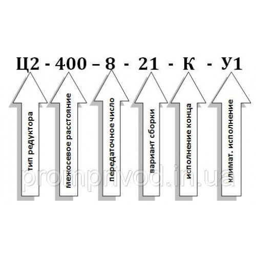 Редуктор Ц2-400-8