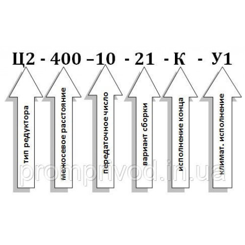 Редуктор Ц2-400-10