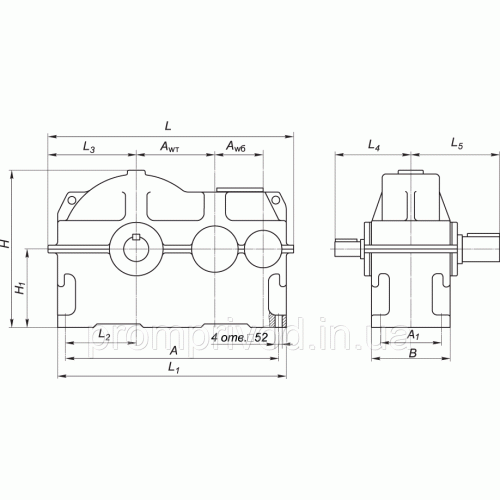 Редуктор ЦДН-630-8