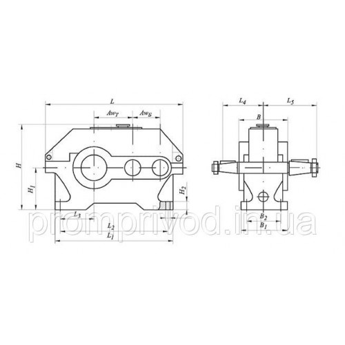 Редуктор Ц2У-200