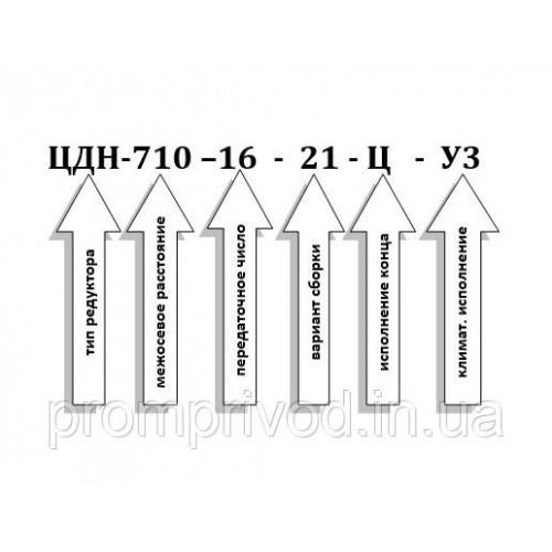 Редуктор ЦДН-710-16