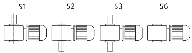 Варианты сборки мотор-редуктора МЧ