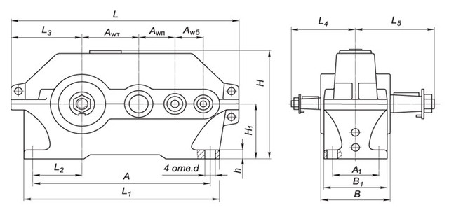 Креслення редуктора 1Ц3У Креслення редуктора 1Ц3У