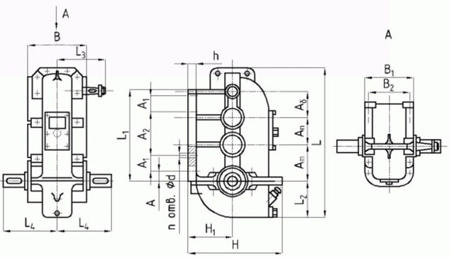 Чертеж редуктора ВК Чертеж редуктора ВК