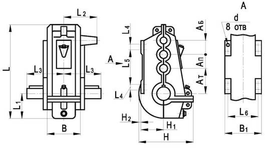 Чертеж редуктора ВКУ-965М Чертеж редуктора ВКУ-965М