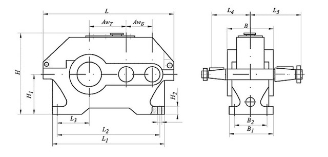 конструкция редутора ц2у чертеж конструкция редутора ц2у