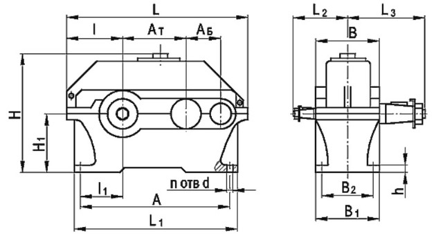 Конструкция редуктора Ц2У