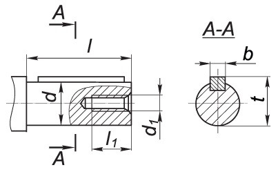 Размеры тихоходного вала редуктора Ч - чертеж Редуктор Ч купить