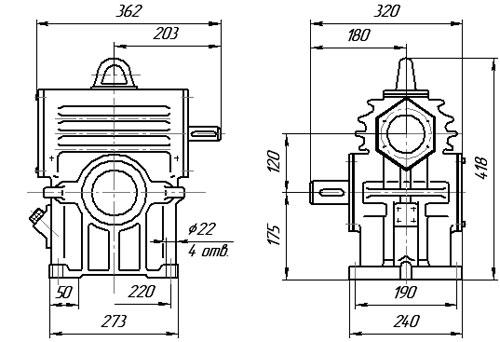 Схема редуктора РЧН-120