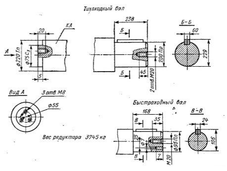 Редуктор РЦД-1150 -варианты сборки - Редуктор РЦД-1150 купить -
